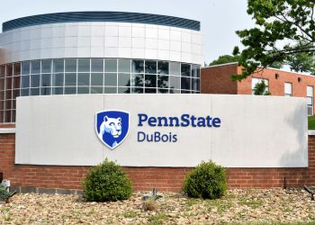 One of the campus entrance markers at Penn State DuBois.

Credit: Penn State