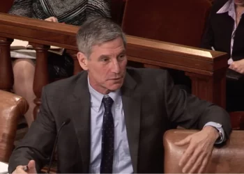 Pennsylvania State System of Higher Education Chancellor Dan Greenstein testifies Feb. 20, 2020, before the Senate Appropriations Committee. 

Senate Republican Caucus