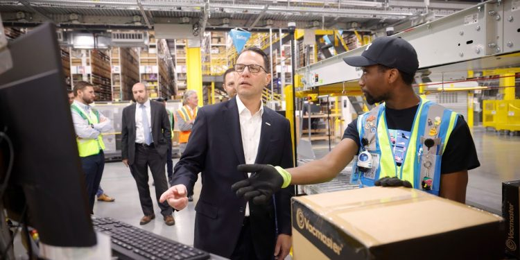 Gov. Josh Shapiro attended the opening of an Amazon fulfillment center in York, in October 2023.

Commonwealth Media Services