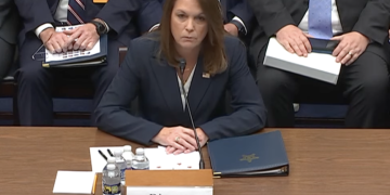 Secret Service Director Kimberly Cheatle testifies before Congress.