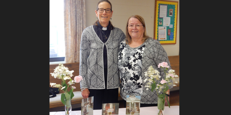 From left are the  Rev. Amy Godshall-Miller, pastor, Christ Lutheran Church, and Debbie Brubaker, Christ Lutheran church council president.