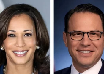 Vice President Kamala Harris (left), Pennsylvania Gov. Josh Shapiro

Harris (WhiteHouse.gov), Shapiro (PA.gov)