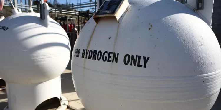 A hydrogen refueling station at Camp Pendleton, Calif., on Dec. 29, 2015. 

Gunnery Sgt. Evan | U.S. Marine Corps photo