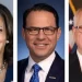 Vice President Kamala Harris (from left), Pennsylvania Gov. Josh Shapiro, Minnesota Gov. Tim Walz

Harris (WhiteHouse.gov), Shapiro (PA.gov), Walz (MN.gov)