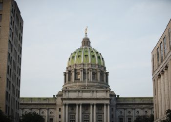 The exterior of the Pennsylvania Capitol in Harrisburg.

Amanda Berg / For Spotlight PA