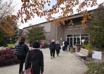 Northampton County voters head to the polls on Nov. 7, 2023, at the Forks Township Community Center.

Matt Smith / For Spotlight PA