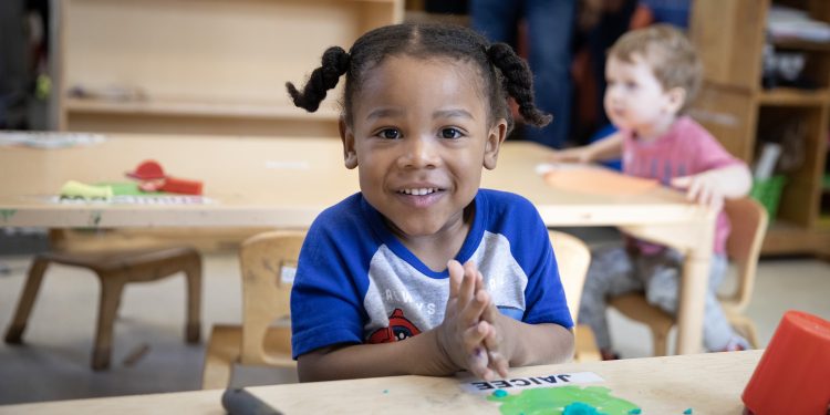 A child sits at a table at an early learning center in Pittsburgh.

Commonwealth Media Services