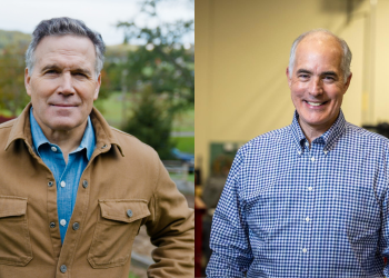 U.S. Senate candidates Dave McCormick, left, and Bob Casey, right.

Courtesy campaigns