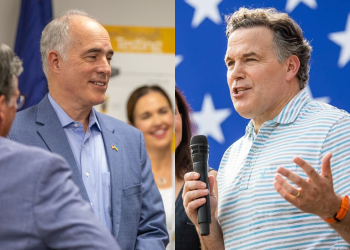 U.S. Senate candidates Bob Casey (left) and Dave McCormick

Left: Commonwealth Media Services; right: courtesy campaign