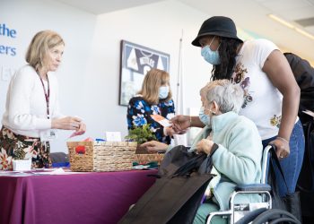 Women speak at a 2023 senior health fair in Moosic, Pennsylvania.

Commonwealth Media Services