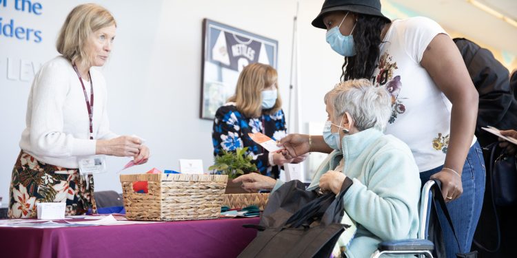 Women speak at a 2023 senior health fair in Moosic, Pennsylvania.

Commonwealth Media Services