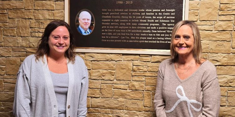 (Pictured are Kristi Kephart (Gene’s daughter) and Joan Kephart (Gene’s wife)