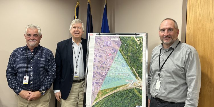 Clearfield County Commissioners Tim Winters, John Sobel and Dave Glass (Photo is by GANT News Editor Jessica Shirey)