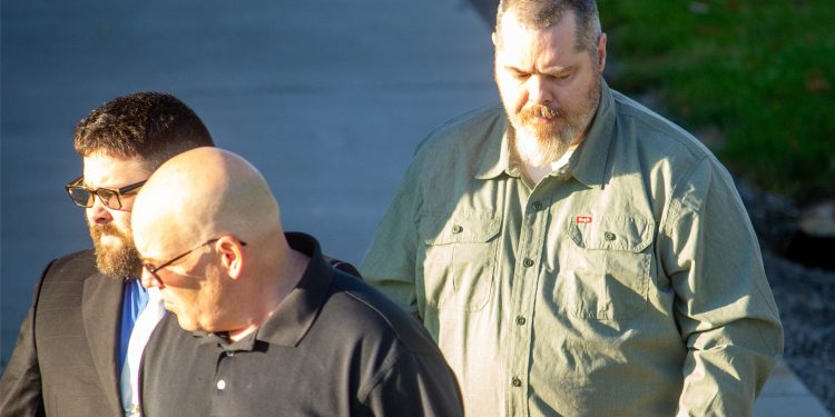 Jeremy Dailey Arrives at Clarion County Complex Center for the third day of his murder trial on October 21. Gavin Fish/EYT Media.