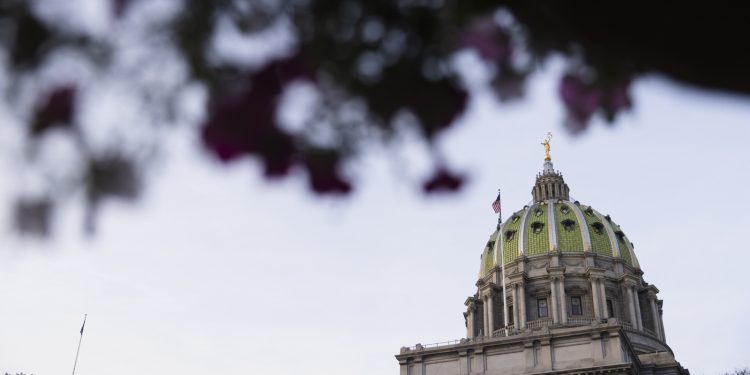 The exterior of the Pennsylvania Capitol in Harrisburg.

Amanda Berg / For Spotlight PA