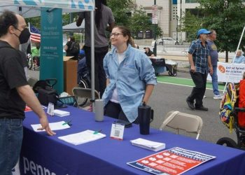 The Department of State staffs an outreach table at the 12th annual Disability Pride Pennsylvania celebration in Philadelphia on Sept. 11, 2024, to learn about the resources and options available to assist voters with disabilities.

Pennsylvania Department of State