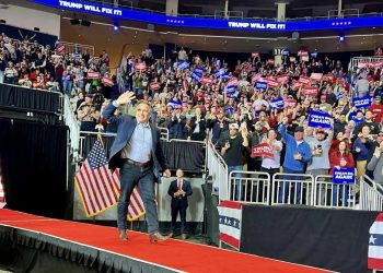 Dave McCormick takes the stage at a campaign rally for Republican presidential candidate Donald Trump in Pittsburgh on Monday, Nov. 4, 2024. McCormick and Trump were both winners on Election Day.

Dave McCormick | Facebook